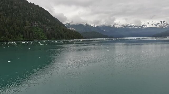 Cruising the icy straits of Prince William Sound Alaska