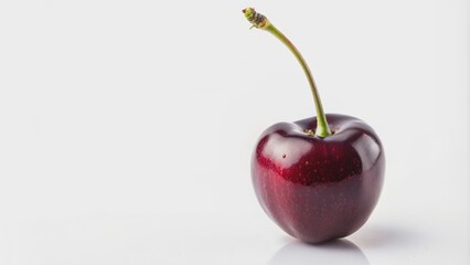 Black Cherry isolated on a clear background , Black Cherry, fruit,fresh, healthy, vibrant, red, sweet, juicy, organic, food
