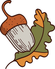 Oak leaf logo design vector