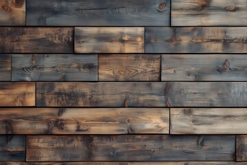 Dark brown wooden wall background with wood texture paneling for interior design, abstract luxury dark wallpaper background