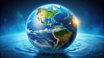 Planet Earth Showcasing Its Vast