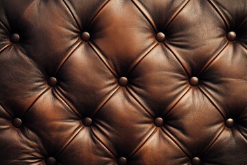 Naklejka premium luxury leather texture with genuine pattern, brown skin background , ai
