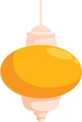 Arabic hanging lantern illuminating the surroundings with its warm inviting glow, perfect for ramadan or islamic themed designs