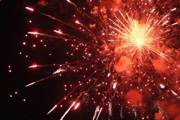 Fototapeta premium Celebrating independence day with spectacular fireworks display