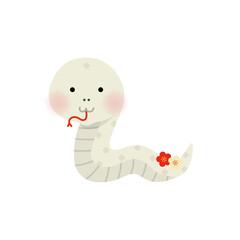 白蛇のベクターイラスト