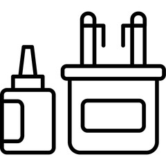 Obraz premium Art Supplies Icon