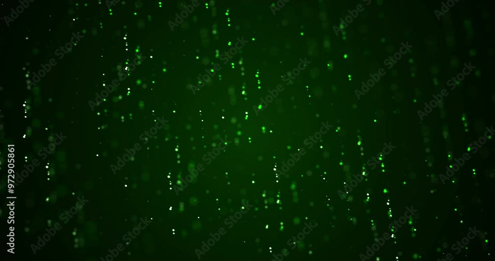 Aufkleber Code, hologram and future data on green background for light, programming or cloud computing. Information technology abstract, digital transformation or algorithm with coding for software development