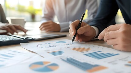 Strategic Financial Discussion Between Professional Investor and Small Business Team in Modern Office Setting