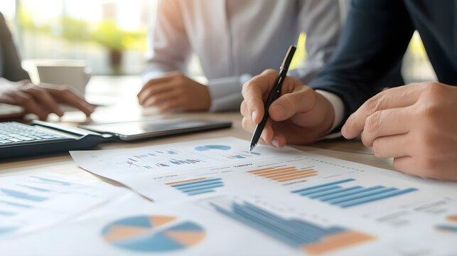 Strategic Financial Discussion Between Professional Investor and Small Business Team in Modern Office Setting