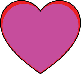 Vector illustration of Valentine hearts, symbolizing love