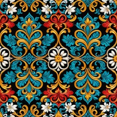 A vibrant floral design on a dark backdrop, perfect for adding visual interest to your project