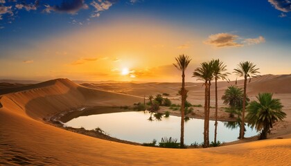  Serenity at Sunset and a lake Oasis in the Desert