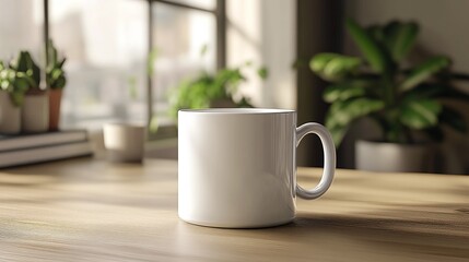 stylish white ceramic mug mockup featuring modern branding options and unique designs for drinkware