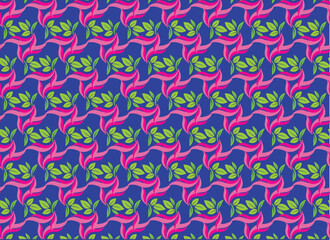 Seamless line art pattern design