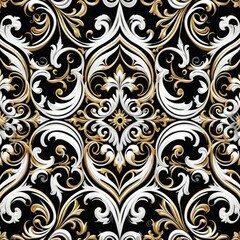 Minimalist design featuring gold swirls on a black background