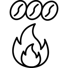 Roasted Coffee Beans Icon