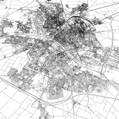 Obraz premium 3D illustration of city and urban in Reims France