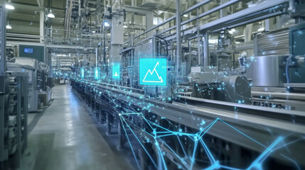 Smart sensors and IoT devices controlling an Industry 4.0 plant