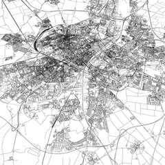 Obraz premium 3D illustration of city and urban in Reims France