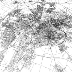 Obraz premium 3D illustration of city and urban in Reims France