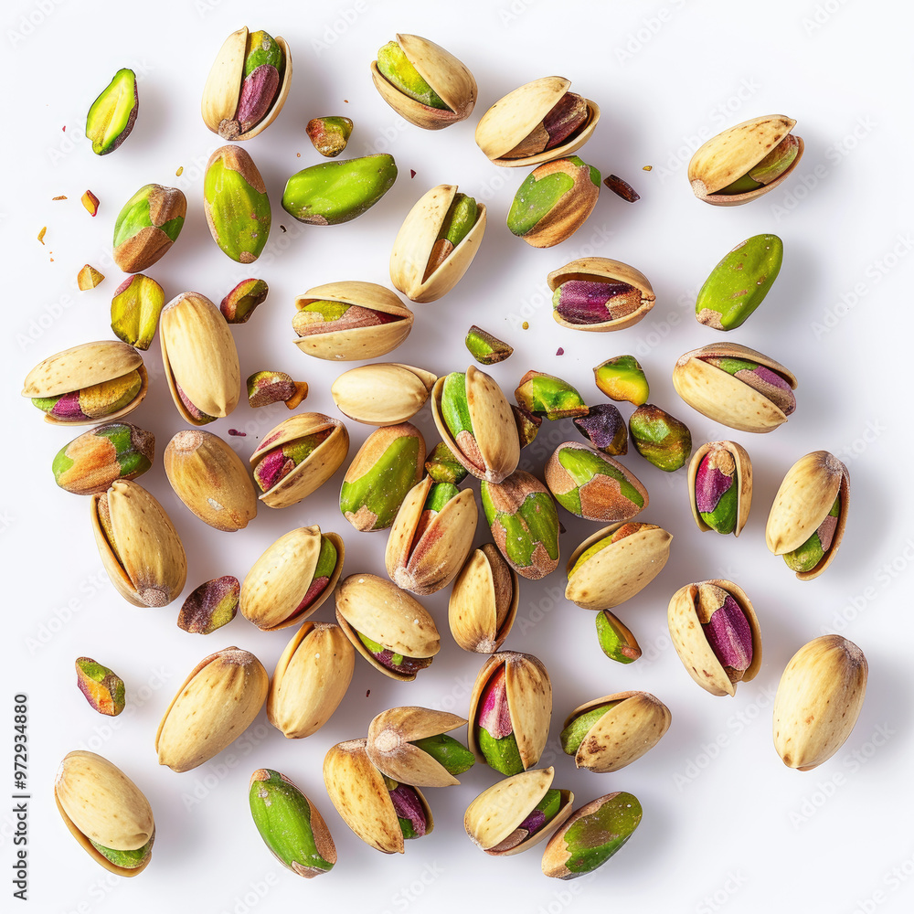 Sticker seeds and nuts on transparent background png