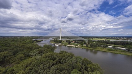 Most Rędziński na autostradzie A8 - Autostradowej Obwodnicy Wrocławia