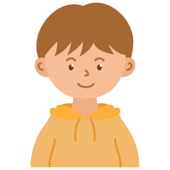 child with a smile. boy cartoon character