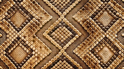 Realistic snakeskin pattern in natural colors for fashion design or wallpaper, snakeskin, seamless, realistic, texture, pattern