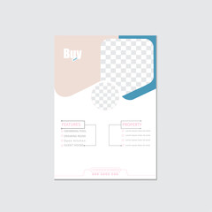 Real estate flyer poster design