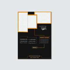 Real estate flyer poster design