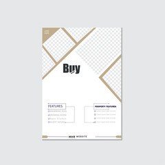 Real estate flyer poster design