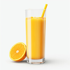 Collection of Visually Appealing Orange Juice in a Tall Glass