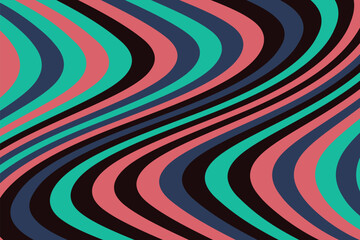 Abstract psychedelic groovy background.