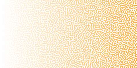 Abstract Reaction-diffusion Turing pattern natural texture in coral orange gradient colour scheme. Linear design with biological shapes. Organic lines in memphis. abstract turing organic wallpaper.	