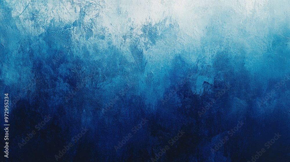 Poster An abstract blue gradient transitioning from light to dark, with delicate textures adding depth to the sleek design