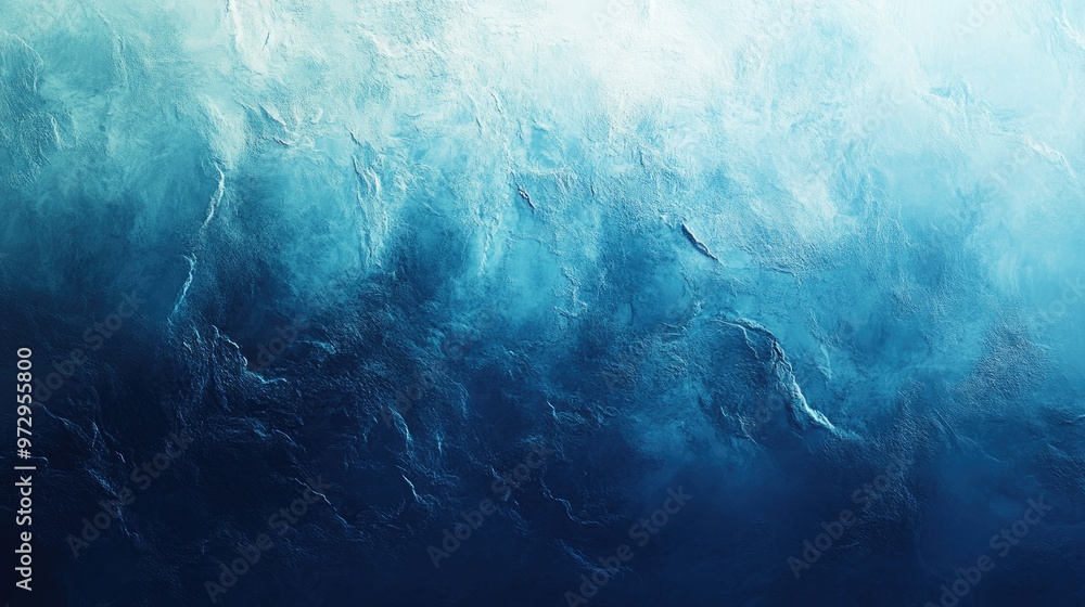Poster An abstract blue gradient transitioning from light to dark, with delicate textures adding depth to the sleek design