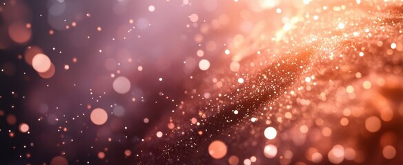 Fototapeta premium The Sparkling Golden Particles