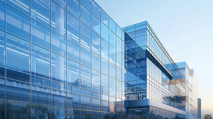 Fototapeta premium architecture, skyline, modern, modernity, office, professional, real estate, reflection, reflective, sky, skyscraper, innovation, sleek, structure, sunlight, technology, urban, urbanism, urbanization,