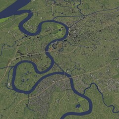 3D illustration of city and urban in Ho Chi Minh City Vietnam