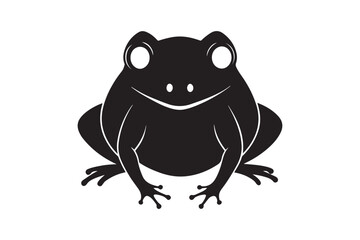 Frog silhouette vector illustration, Frog silhouette vector, Frog silhouette 