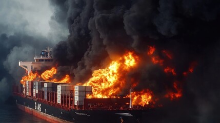 Close-up of flames licking at the sides