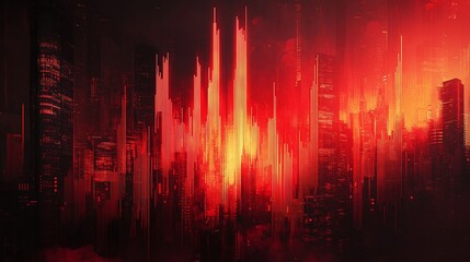 detailed trading analysis using red candlestick charts, stock market patterns, and financial insights for investors