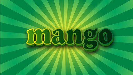 profetional mango text effact design