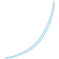 Glowing Blue Neon Curved Line Illustration