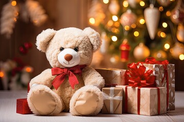 A modern and stylized Christmas tree with a minimalist design