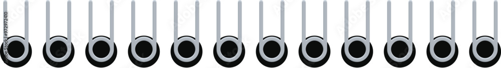 Poster continuous double loop wire or wire o binding element for documents