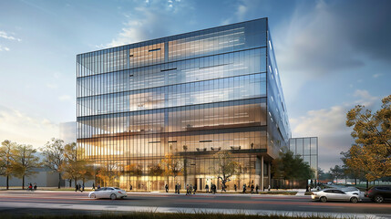  A Symbol of Innovation and Modern Corporate Architecture Modern office building