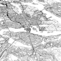 Obraz premium 3D illustration of city and urban in Stockholm Sweden