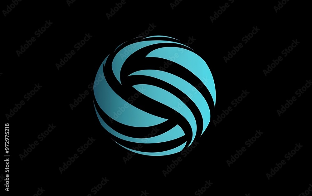Poster tech-friendly global logo design for internet services with modern font