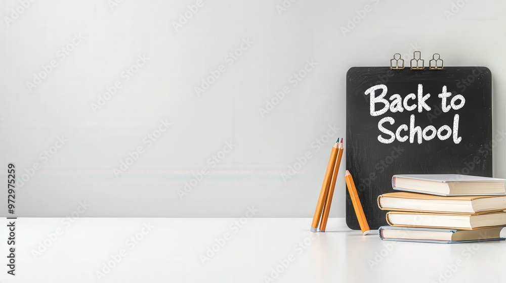 Poster blackboard with 